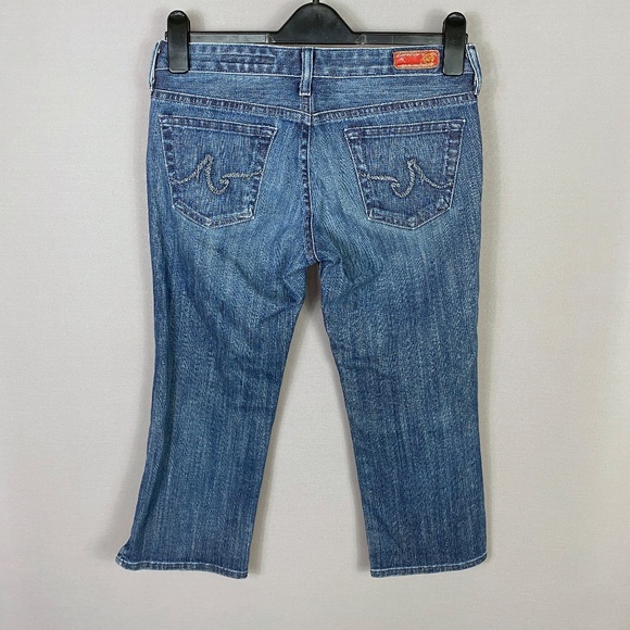 Adriano Goldschmied AG The Athena Jeans Medium Wash Low Rise Capri Size … - Picture 3 of 9